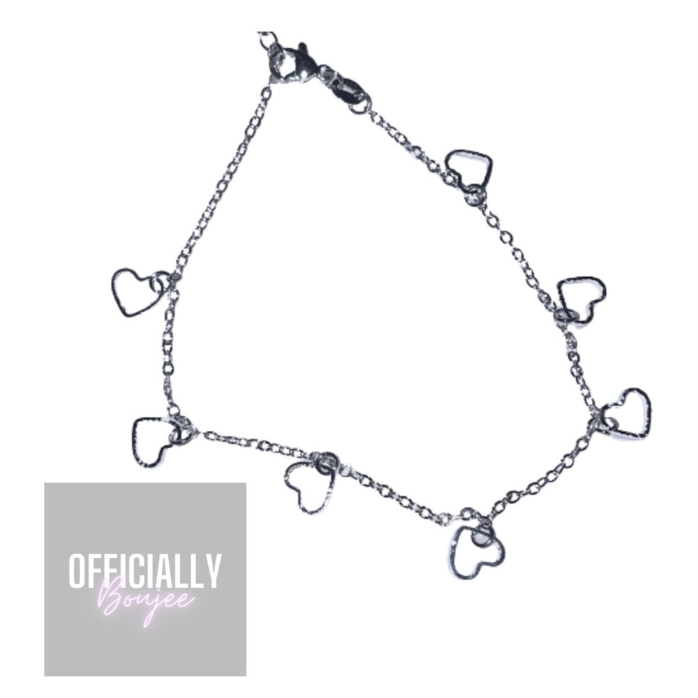 Heart anklet